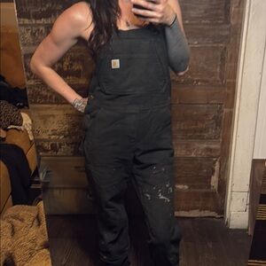 Carhartt Black Overalls Durable Workwear